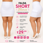 Falda Short Blanca