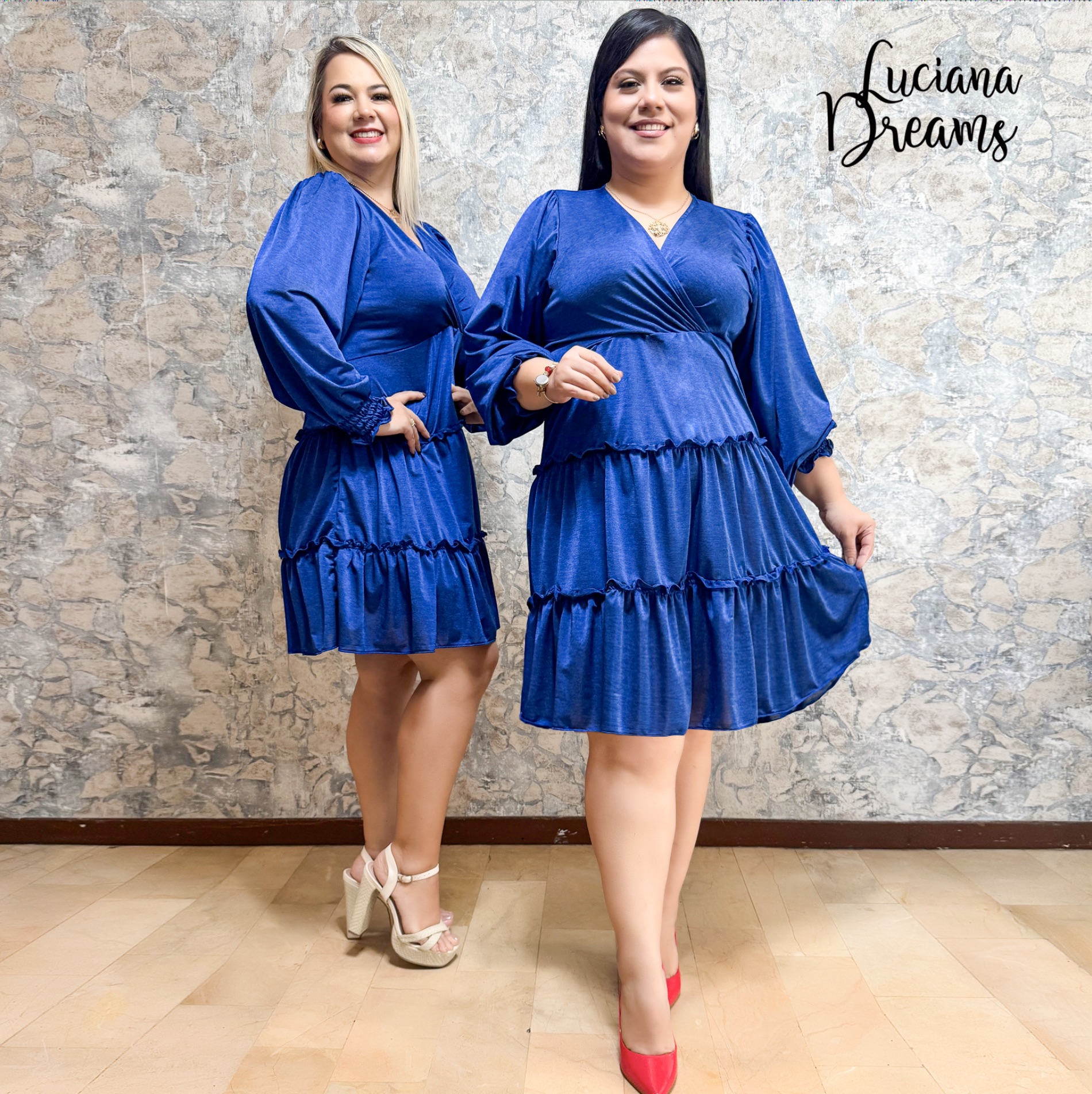 Vestido Cristel Azul - Imagen 1