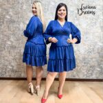 Vestido Cristel Azul - Imagen 2