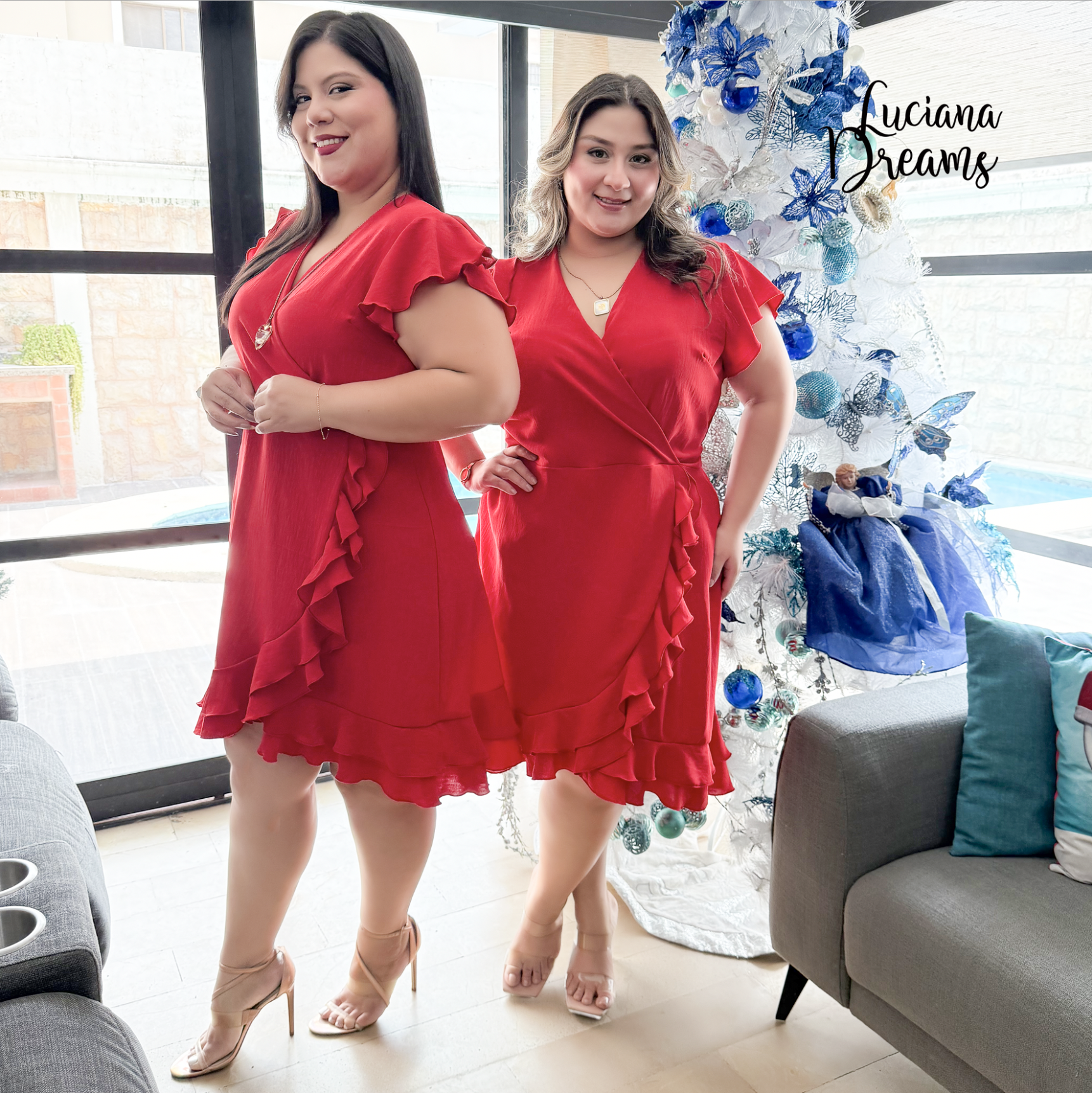 Vestido Carmita Rojo - Imagen 1